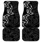 White Ribbon Day New Zealand Car Mats Aotearoa Maori Pattern
