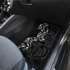 White Ribbon Day New Zealand Car Mats Aotearoa Maori Pattern