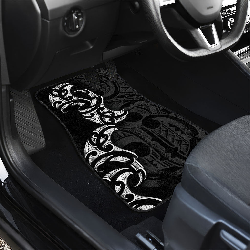 White Ribbon Day New Zealand Car Mats Aotearoa Maori Pattern