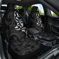 White Ribbon Day New Zealand Car Seat Cover Aotearoa Maori Pattern