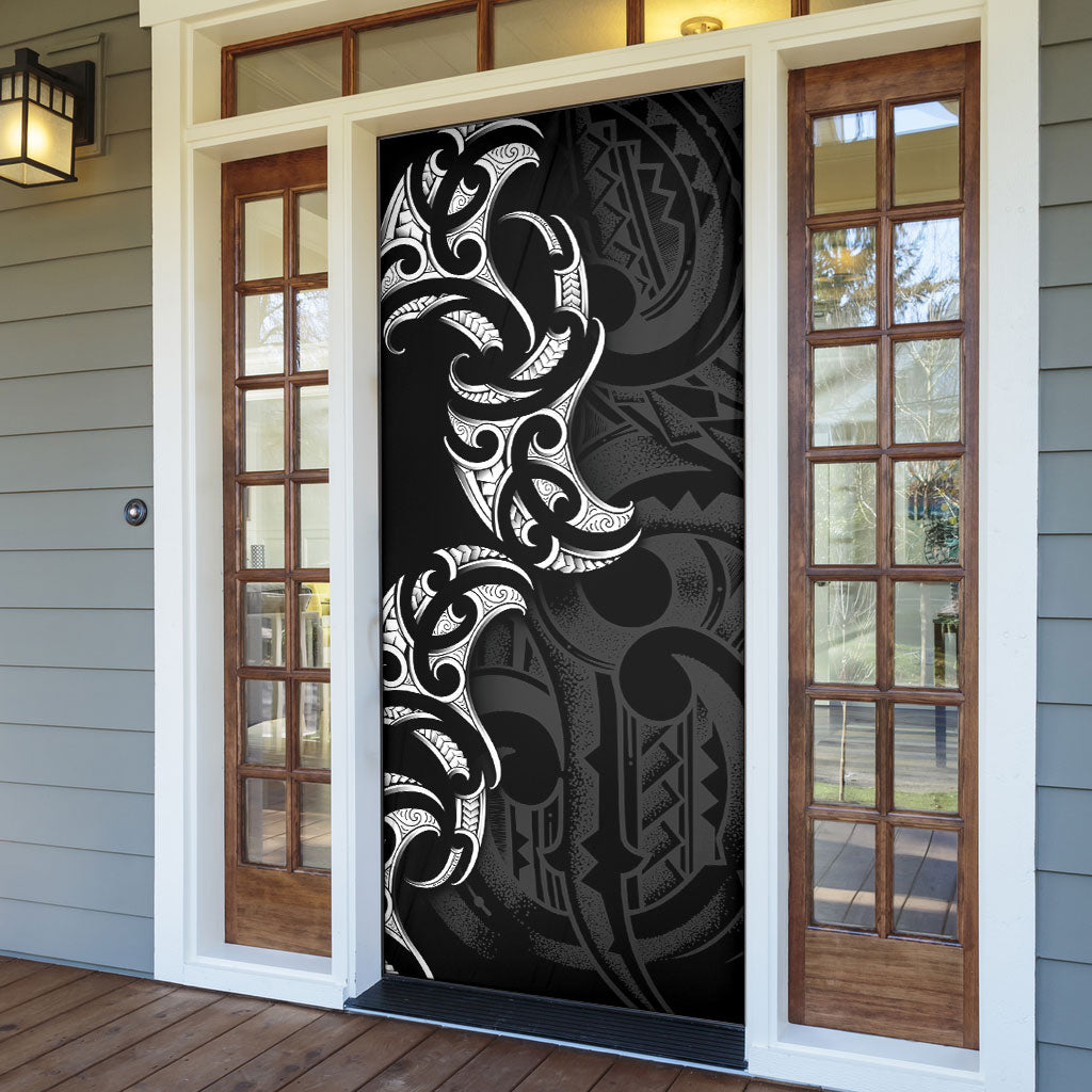 White Ribbon Day New Zealand Door Cover Aotearoa Maori Pattern