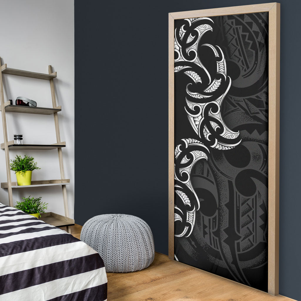 White Ribbon Day New Zealand Door Cover Aotearoa Maori Pattern