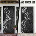 White Ribbon Day New Zealand Door Cover Aotearoa Maori Pattern