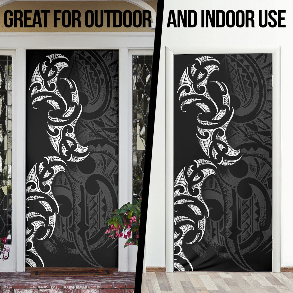 White Ribbon Day New Zealand Door Cover Aotearoa Maori Pattern