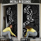 White Ribbon Day New Zealand Door Cover Aotearoa Maori Pattern
