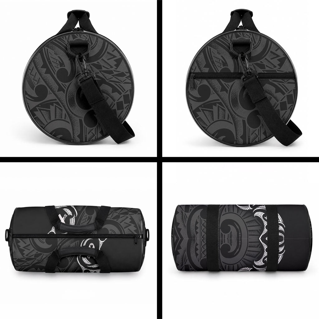 White Ribbon Day New Zealand Duffle Bag Aotearoa Maori Pattern