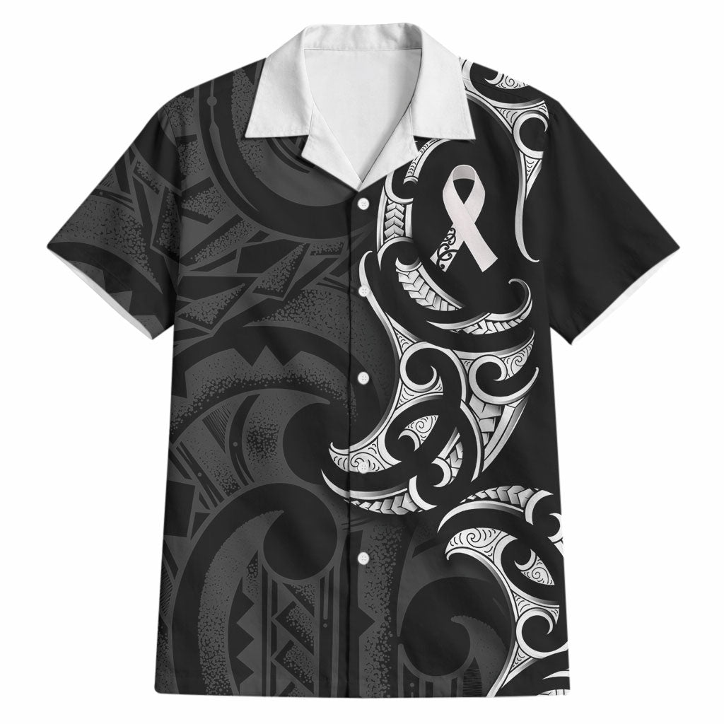 White Ribbon Day New Zealand Hawaiian Shirt Aotearoa Maori Pattern