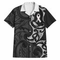 White Ribbon Day New Zealand Hawaiian Shirt Aotearoa Maori Pattern