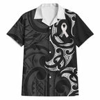 White Ribbon Day New Zealand Hawaiian Shirt Aotearoa Maori Pattern