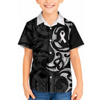 White Ribbon Day New Zealand Hawaiian Shirt Aotearoa Maori Pattern