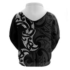 White Ribbon Day New Zealand Hoodie Aotearoa Maori Pattern