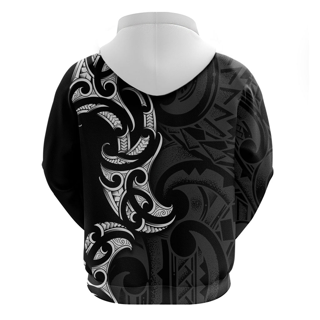 White Ribbon Day New Zealand Hoodie Aotearoa Maori Pattern