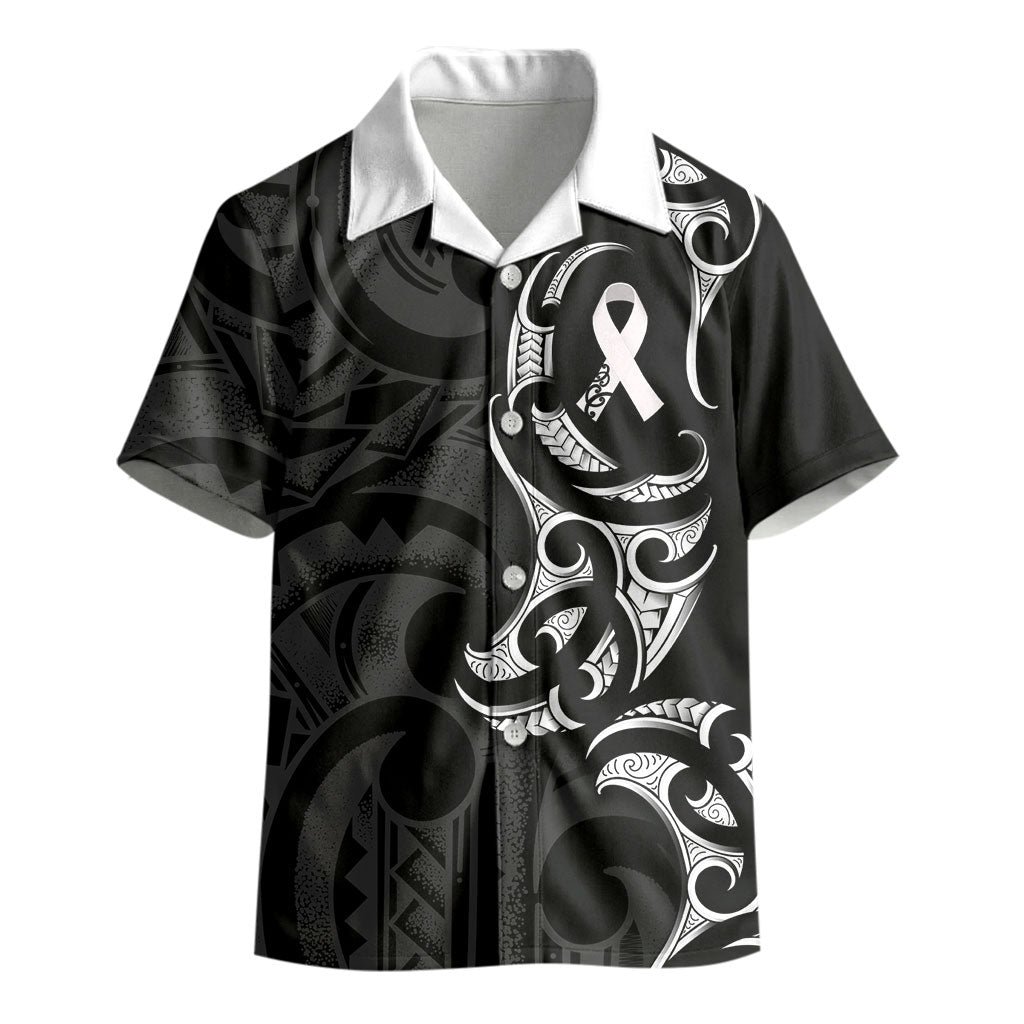 White Ribbon Day New Zealand Kid Hawaiian Shirt Aotearoa Maori Pattern