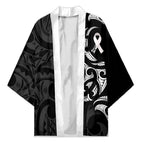 White Ribbon Day New Zealand Kimono Aotearoa Maori Pattern