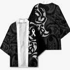White Ribbon Day New Zealand Kimono Aotearoa Maori Pattern