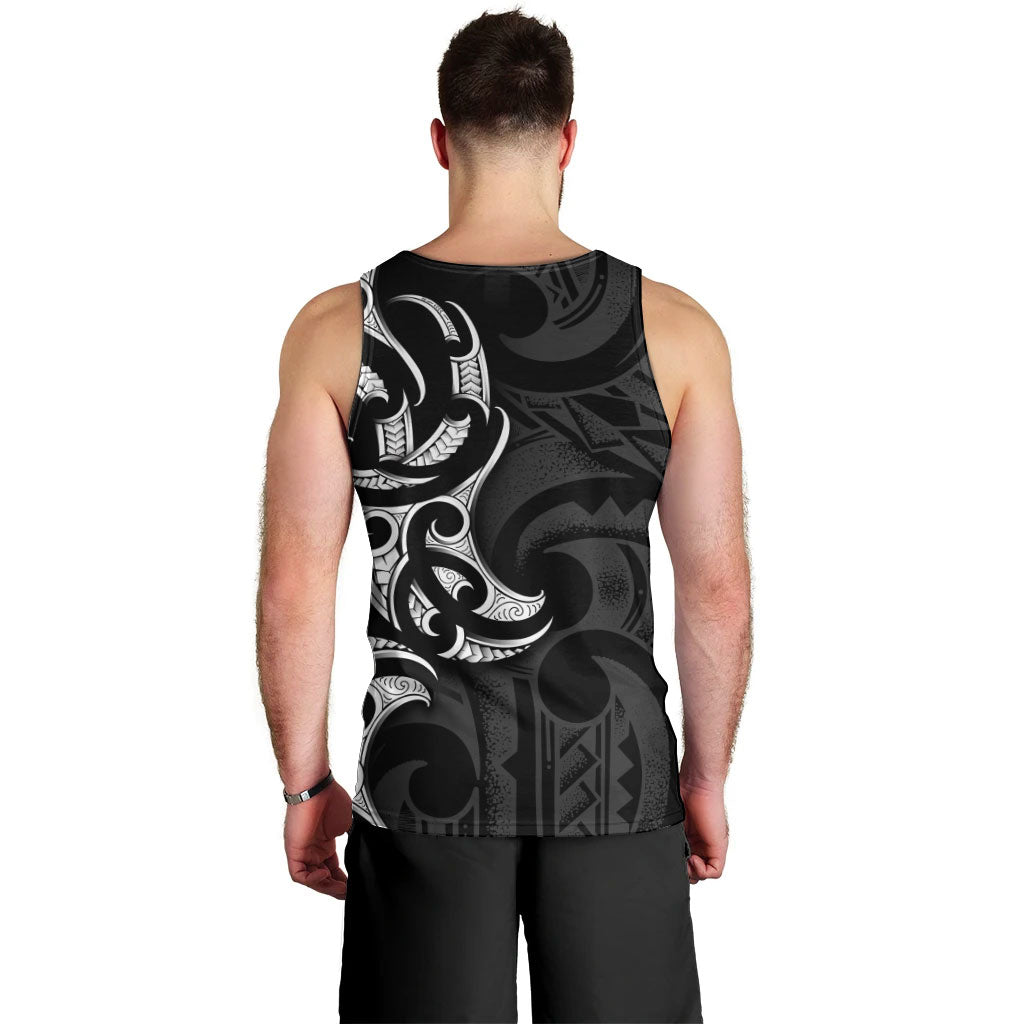 White Ribbon Day New Zealand Men Tank Top Aotearoa Maori Pattern