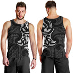 White Ribbon Day New Zealand Men Tank Top Aotearoa Maori Pattern