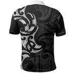 White Ribbon Day New Zealand Polo Shirt Aotearoa Maori Pattern