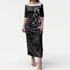 White Ribbon Day New Zealand Puletasi Aotearoa Maori Pattern