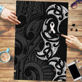 White Ribbon Day New Zealand Puzzle Aotearoa Maori Pattern