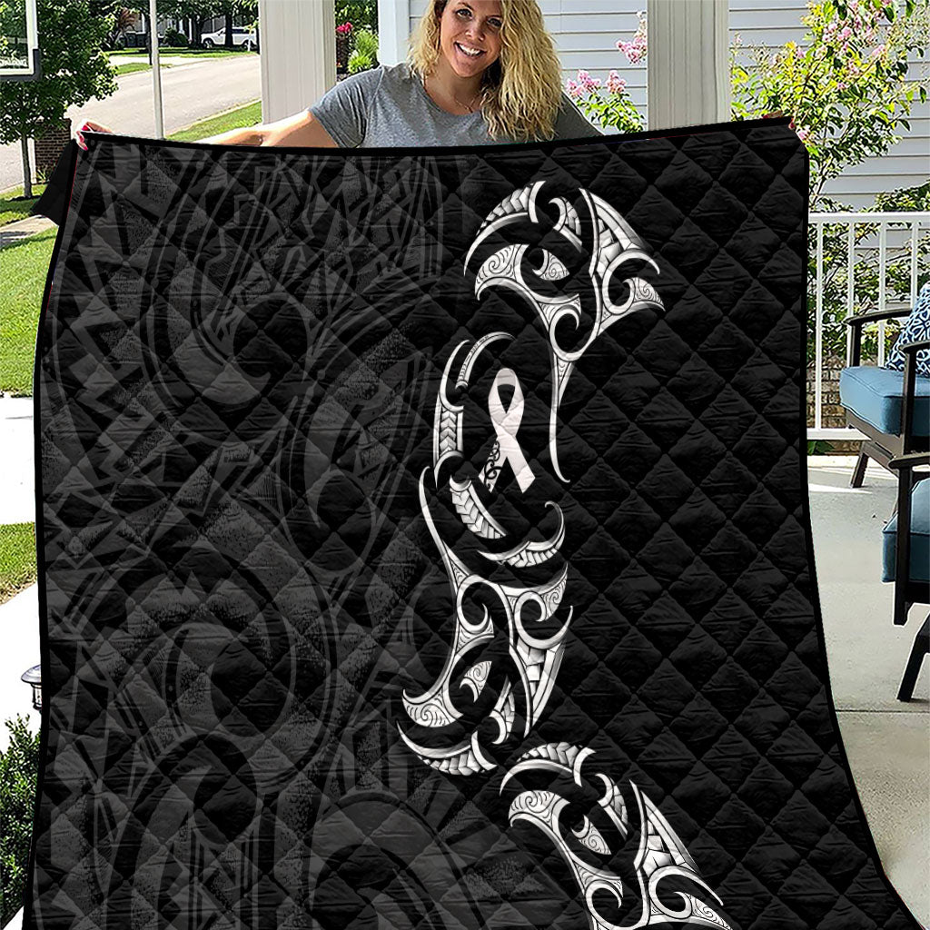 White Ribbon Day New Zealand Quilt Aotearoa Maori Pattern