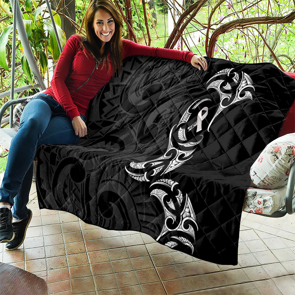 White Ribbon Day New Zealand Quilt Aotearoa Maori Pattern