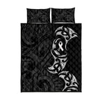 White Ribbon Day New Zealand Quilt Bed Set Aotearoa Maori Pattern