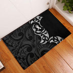 White Ribbon Day New Zealand Rubber Doormat Aotearoa Maori Pattern