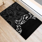 White Ribbon Day New Zealand Rubber Doormat Aotearoa Maori Pattern