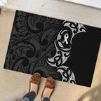 White Ribbon Day New Zealand Rubber Doormat Aotearoa Maori Pattern
