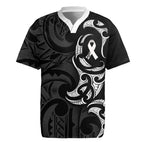 White Ribbon Day New Zealand Rugby Jersey Aotearoa Maori Pattern