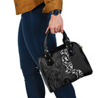 White Ribbon Day New Zealand Shoulder Handbag Aotearoa Maori Pattern