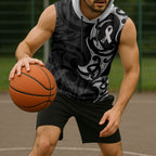 White Ribbon Day New Zealand Sleeveless Hoodie Aotearoa Maori Pattern