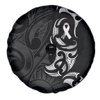 White Ribbon Day New Zealand Spare Tire Cover Aotearoa Maori Pattern