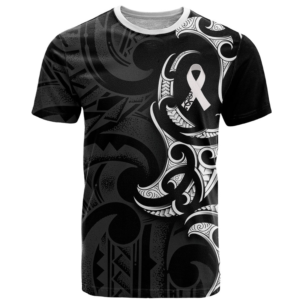 White Ribbon Day New Zealand T Shirt Aotearoa Maori Pattern