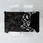 White Ribbon Day New Zealand Tablecloth Aotearoa Maori Pattern