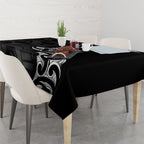 White Ribbon Day New Zealand Tablecloth Aotearoa Maori Pattern