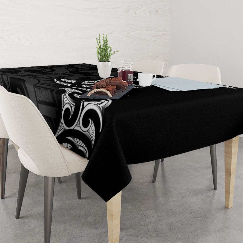 White Ribbon Day New Zealand Tablecloth Aotearoa Maori Pattern