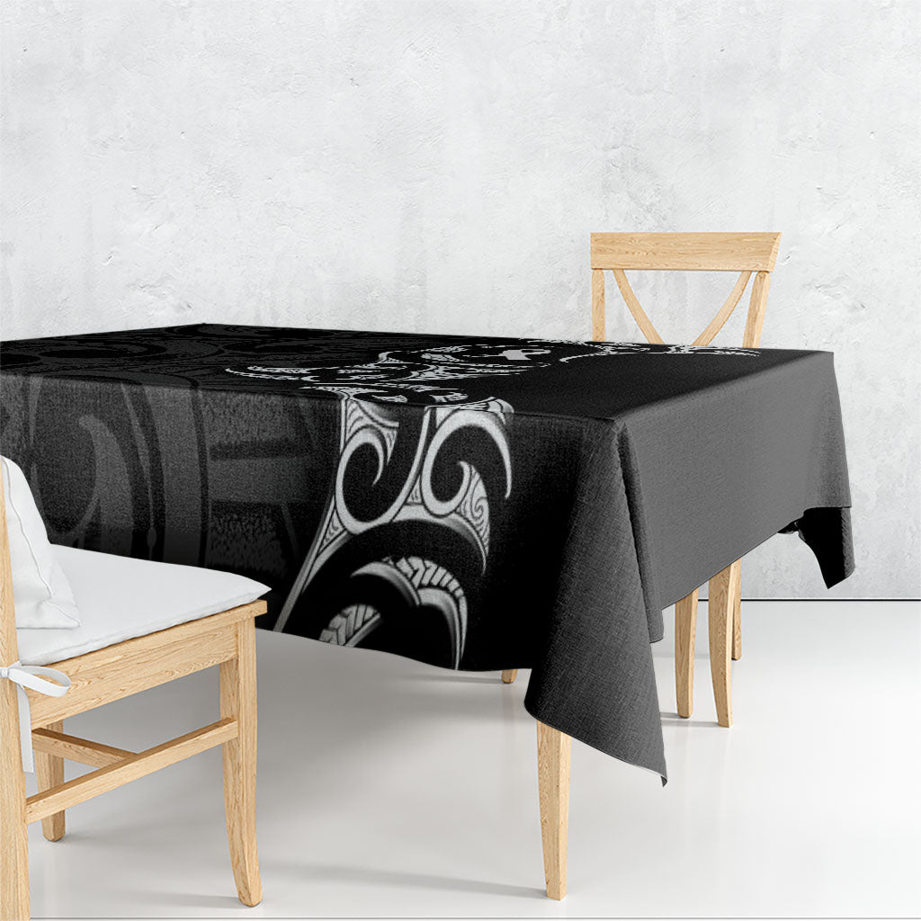 White Ribbon Day New Zealand Tablecloth Aotearoa Maori Pattern