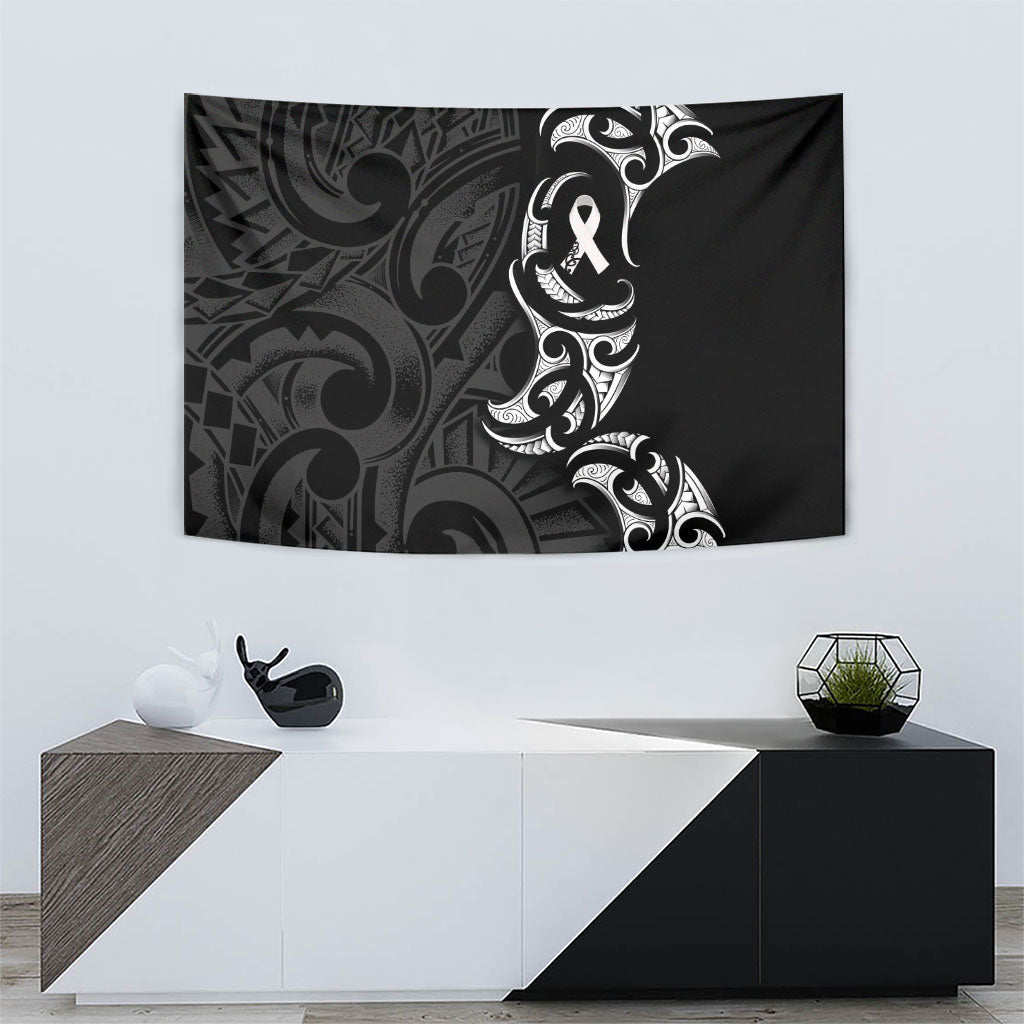 White Ribbon Day New Zealand Tapestry Aotearoa Maori Pattern