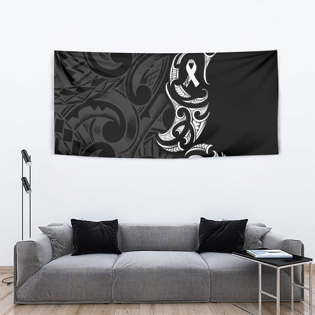 White Ribbon Day New Zealand Tapestry Aotearoa Maori Pattern