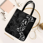 White Ribbon Day New Zealand Tote Bag Aotearoa Maori Pattern