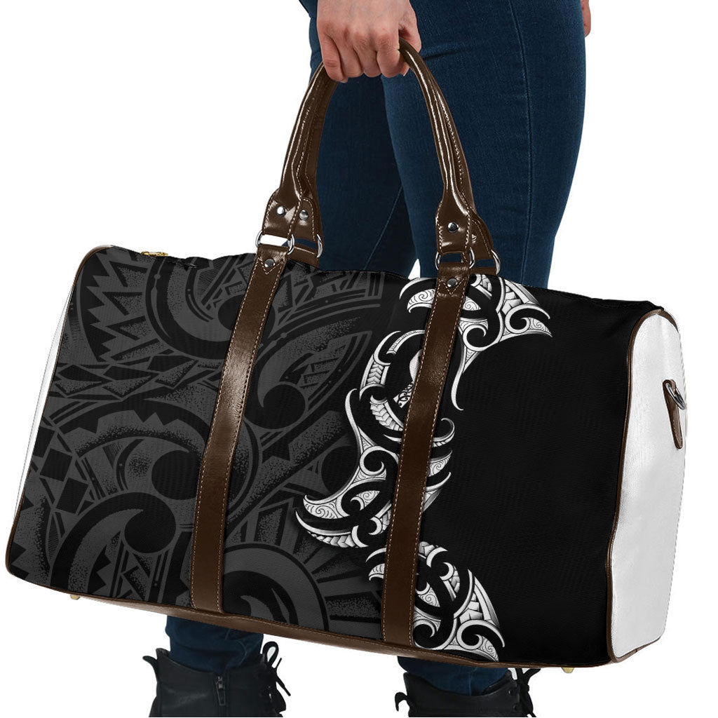 White Ribbon Day New Zealand Travel Bag Aotearoa Maori Pattern