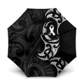 White Ribbon Day New Zealand Umbrella Aotearoa Maori Pattern