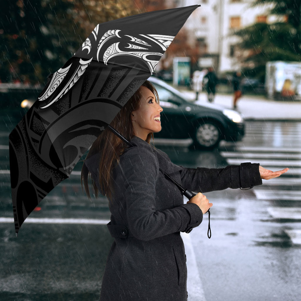 White Ribbon Day New Zealand Umbrella Aotearoa Maori Pattern