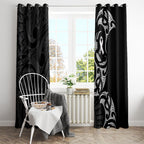 White Ribbon Day New Zealand Window Curtain Aotearoa Maori Pattern