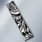 White Ribbon Day New Zealand Auto Sun Shade Respect Women Maori Pattern Black