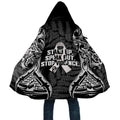 White Ribbon Day New Zealand Cloak Respect Women Maori Pattern Black