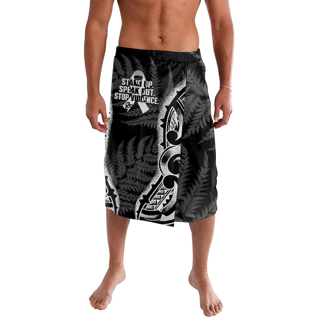 White Ribbon Day New Zealand Lavalava Respect Women Maori Pattern Black