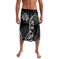 White Ribbon Day New Zealand Lavalava Respect Women Maori Pattern Black